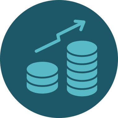 Kolayca düzenleyebilen veya düzenleyebilen Sikke Vektörü simgesi