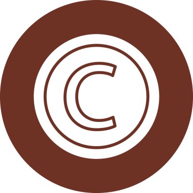 c harfinin vektör illüstrasyonu