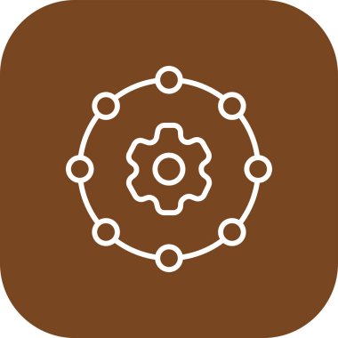 Eşsiz Pusula Vektör Satırı Simgesi