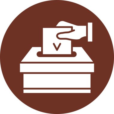 Web simgesi oylama, illüstrasyon vektör