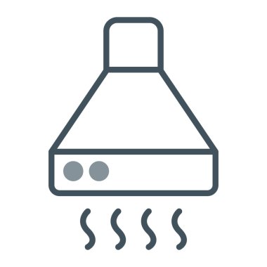 Mutfak ocağı vektör ikonu. Tarz, vuruş sembolüdür. ışık arkaplanı, vektör illüstrasyonu, beyaz arkaplan.