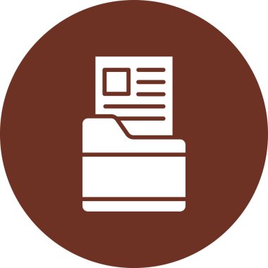 Belge. Web simgesi basit illüstrasyon