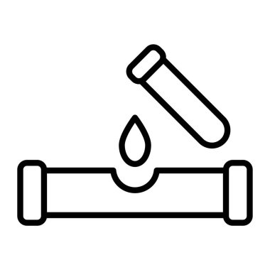 kan testi vektör çizgisi simgesi dekoru