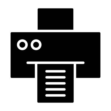 Bir robot simgesinin vektör illüstrasyonu