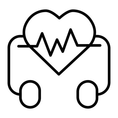 Araba sigortası ikonu. Beyaz arkaplanda izole edilmiş web tasarımı için özet araba sigorta vektör simgesi