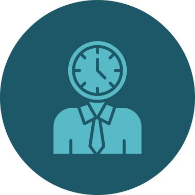 iş adamı simgesi, vektör illüstrasyonu