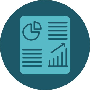 İş ve finans simgesinin vektör illüstrasyonu