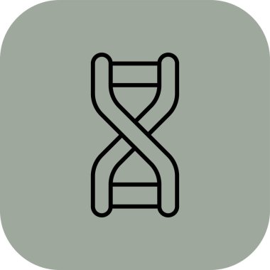 Soyut arkaplanda DNA simgesi izole edildi