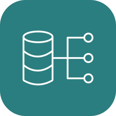 vektör veri sunucu simgesi