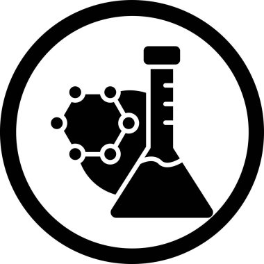 Mikroskop simgesinin vektör çizimi