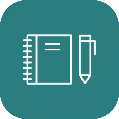 Not vektör simgesi beyaz arkaplanda izole edildi