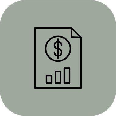 Para simgesinin vektör illüstrasyon tasarımı