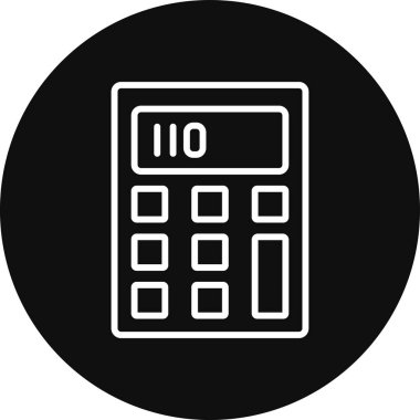 Hesap makinesi. Web simgesi basit tasarım