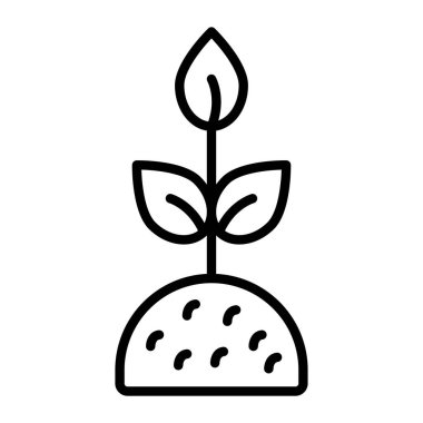 bitki simgesi vektör illüstrasyonu