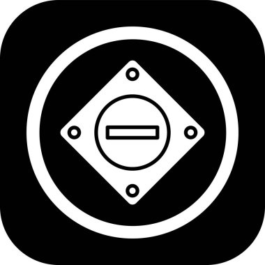 Moda ve ticari tarzda vektör illüstrasyon simgesi