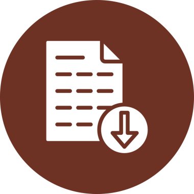 Dosya simgesinin vektör illüstrasyonu