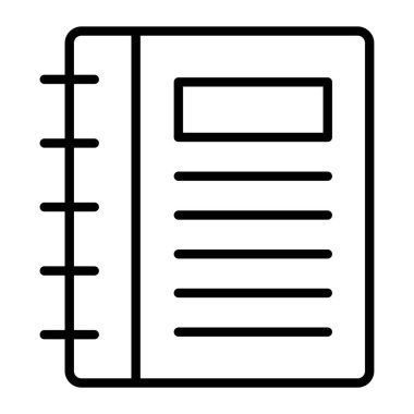 belge vektör çizgisi simgesi