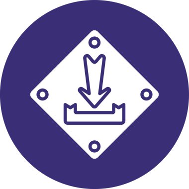 Modern oto tamir simgesinin vektör illüstrasyonu