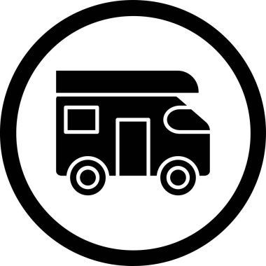 Kamyon simgesinin vektör illüstrasyonu