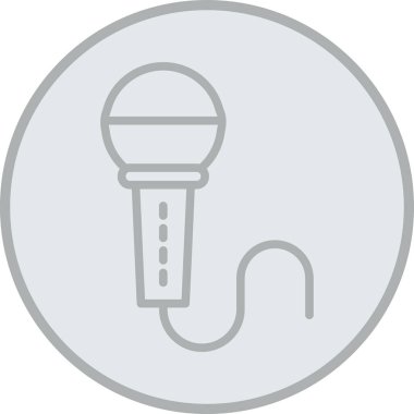 mic vektör simgesi modern ve basit tasarım