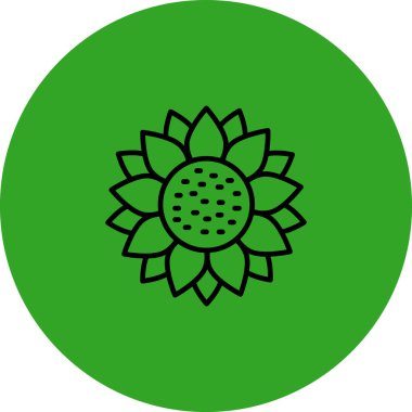 çiçek simgesi vektör illüstrasyonu