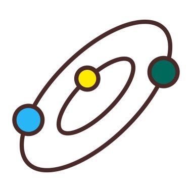 Bilim ve teknoloji çizgi vektör tasarımı