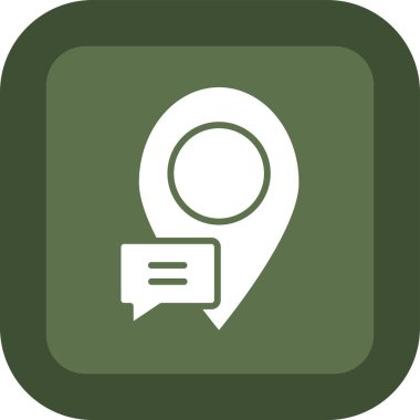 Soyut arkaplanda mesaj simgesi izole edildi