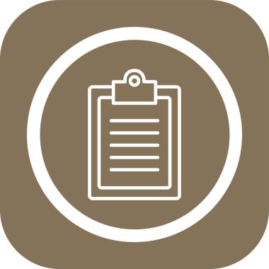 Belge simgesinin vektör illüstrasyonu