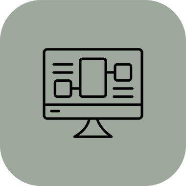 Kişisel ve ticari kullanım için vektör lcd simgesi.