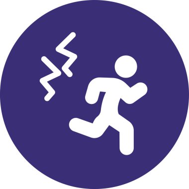 Çalışan adam simge vektör çizim