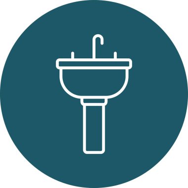 duş ikonu vektör illüstrasyonu