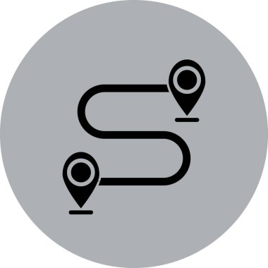 konum simgesi vektör illüstrasyonu