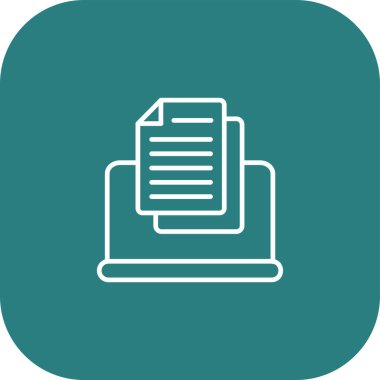 Dosya simgesinin vektör illüstrasyonu