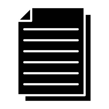 belge vektörü düz simge