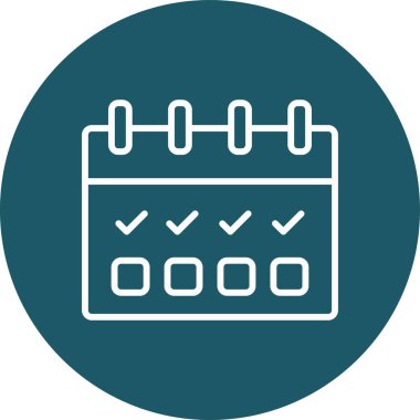 Kontrol listesi simgesi vektör illüstrasyonu