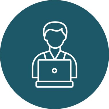 İnsan simgesinin vektör illüstrasyonu