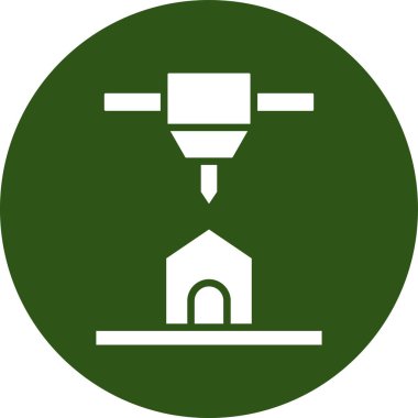 Yapı simgesinin vektör illüstrasyonu