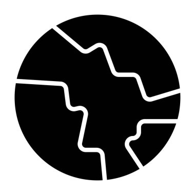 Arkaplanda izole edilmiş modayı gösteren vektör haritası simgesi