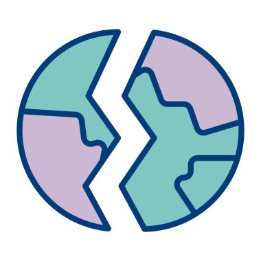 dünya web simgesi basit illüstrasyon