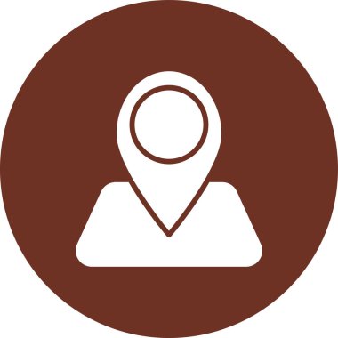 Vektör konumu simge illüstrasyonu