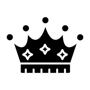 Taç simgesi, basit vektör illüstrasyonu