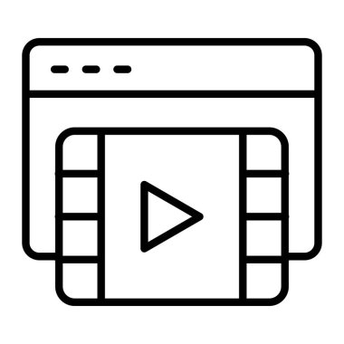 Web simgesi vektör illüstrasyonu