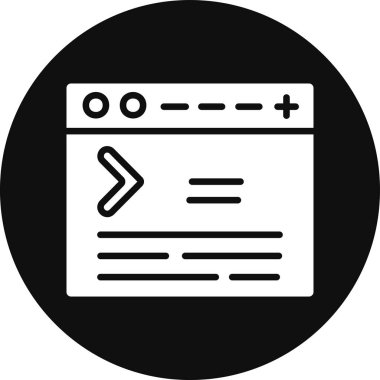 tarayıcı simgesi vektör illüstrasyonu