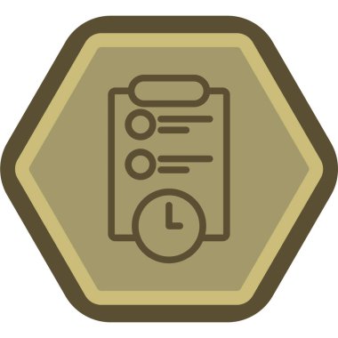 Saat. Web simgesi basit illüstrasyon