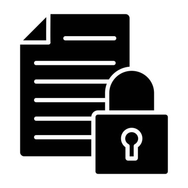 belge simgesi vektör illüstrasyonu