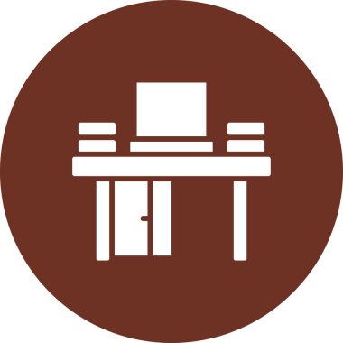 Ofis ve modern simgenin vektör illüstrasyonu