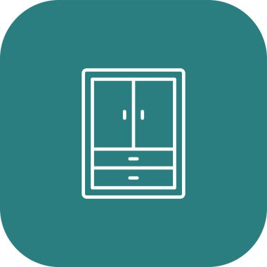 Eşsiz kapı vektör çizgisi simgesi