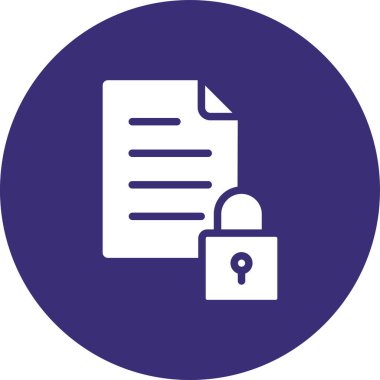 Belge. Web simgesi basit illüstrasyon