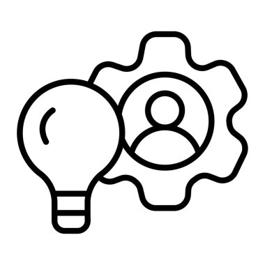 yaratıcı vektör ince çizgi simgesi