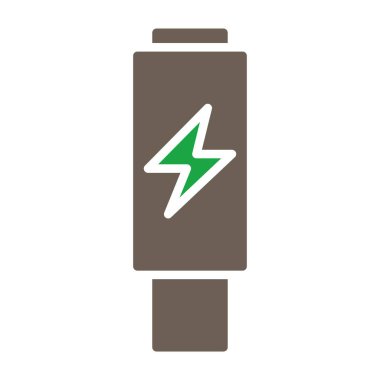 pil güç simgesi, vektör illüstrasyonu